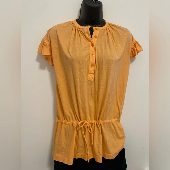 Vintage Yves Saint Laurent Orange Shirt Tunic - Picture 6 of 9